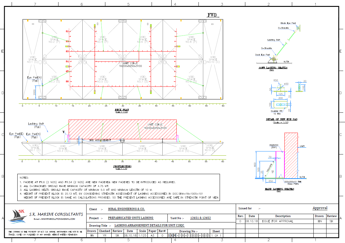 Sea Fastening & Transportation